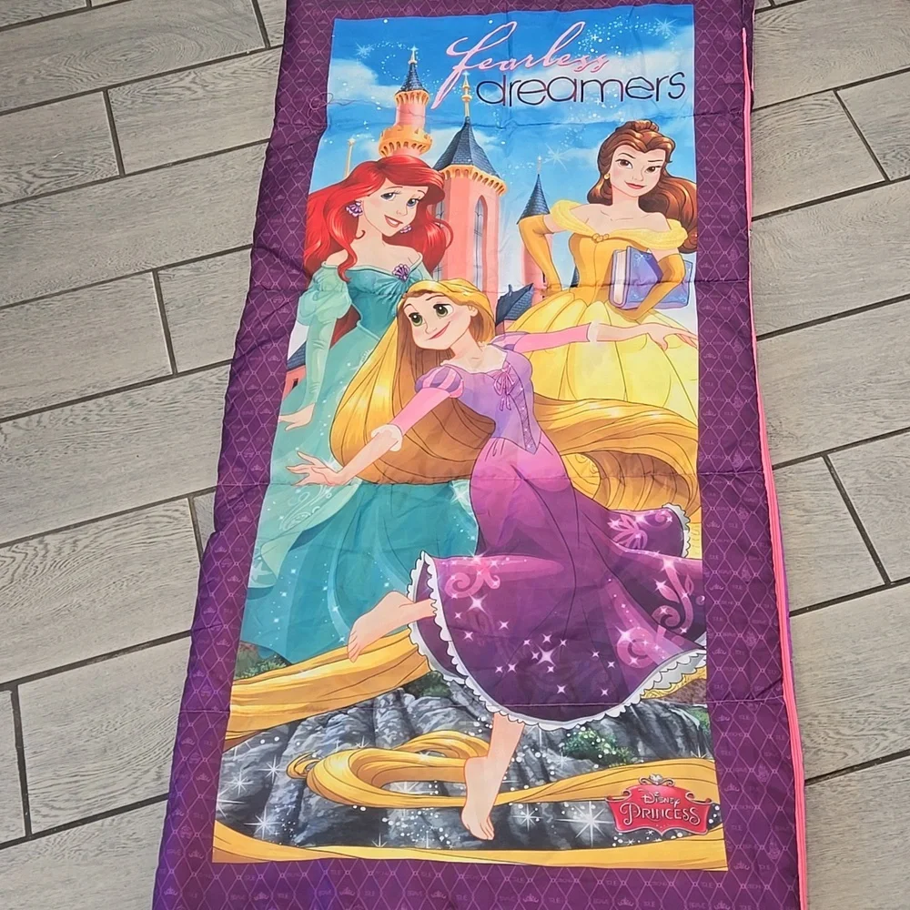 Disney Princess Sleeping‎ Bag Ariel Belle Rapunzel Girls Dreamers